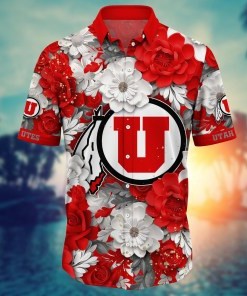 Utah Utes NCAA Flower Hawaii Shirt For Fans Ver 12