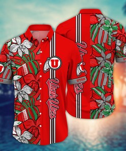 Utah Utes NCAA Flower Hawaii Shirt For Fans Ver 14