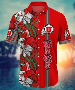 Utah Utes NCAA Flower Hawaii Shirt For Fans Ver 14