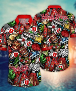 Utah Utes NCAA Flower Hawaii Shirt For Fans Ver 17