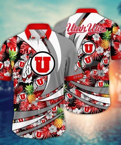 Utah Utes NCAA Flower Hawaii Shirt For Fans Ver 18
