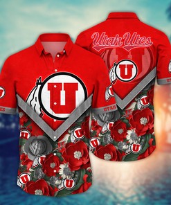 Utah Utes NCAA Flower Hawaii Shirt For Fans Ver 19