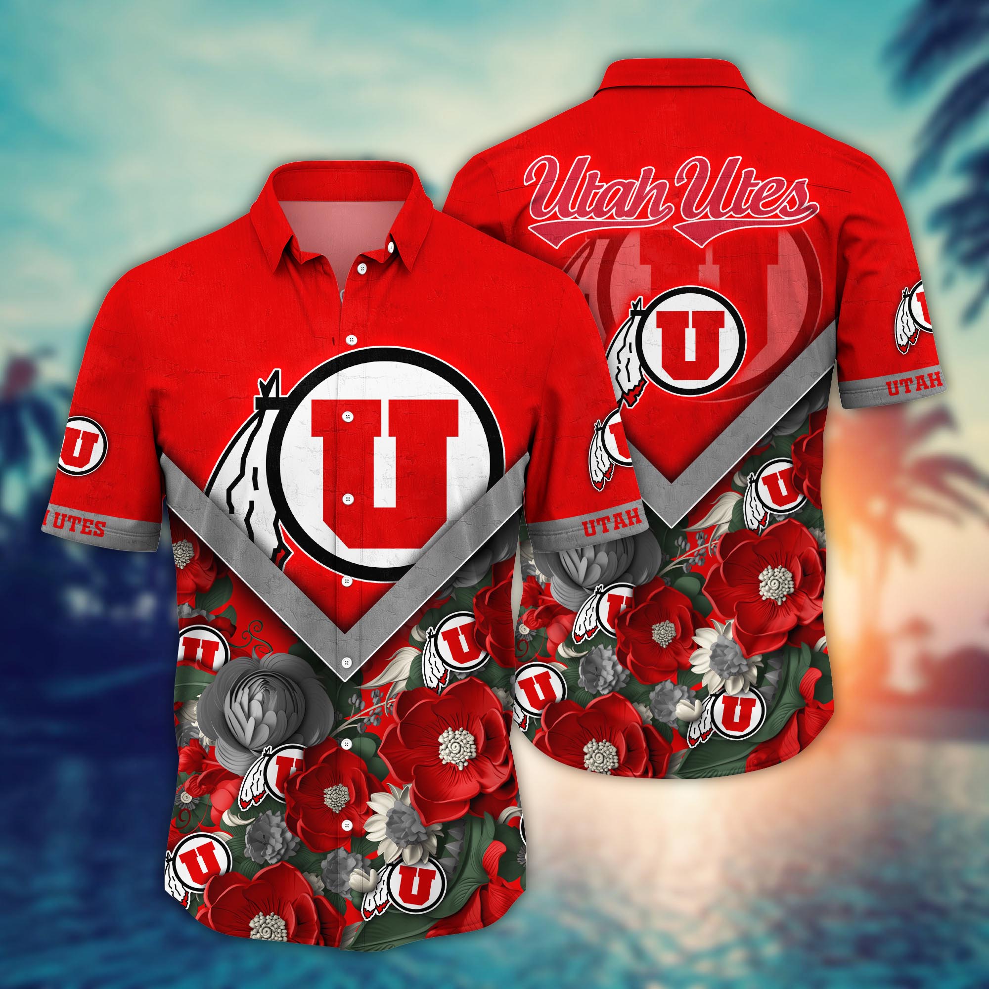 Utah Utes NCAA Flower Hawaii Shirt For Fans Ver 19
