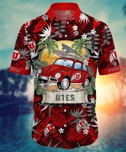 Utah Utes NCAA Flower Hawaii Shirt For Fans Ver 2