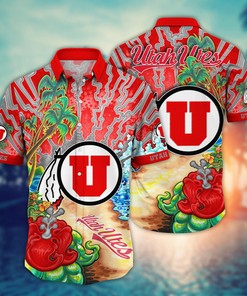 Utah Utes NCAA Flower Hawaii Shirt For Fans Ver 21