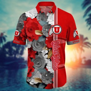 Utah Utes NCAA Flower Hawaii Shirt For Fans Ver 25