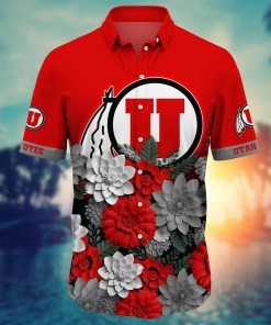 Utah Utes NCAA Flower Hawaii Shirt For Fans Ver 28