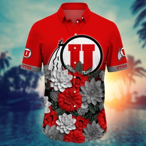 Utah Utes NCAA Flower Hawaii Shirt For Fans Ver 28
