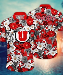 Utah Utes NCAA Flower Hawaii Shirt For Fans Ver 3