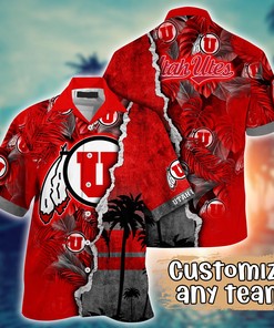 Utah Utes NCAA Flower Hawaii Shirt For Fans Ver 33