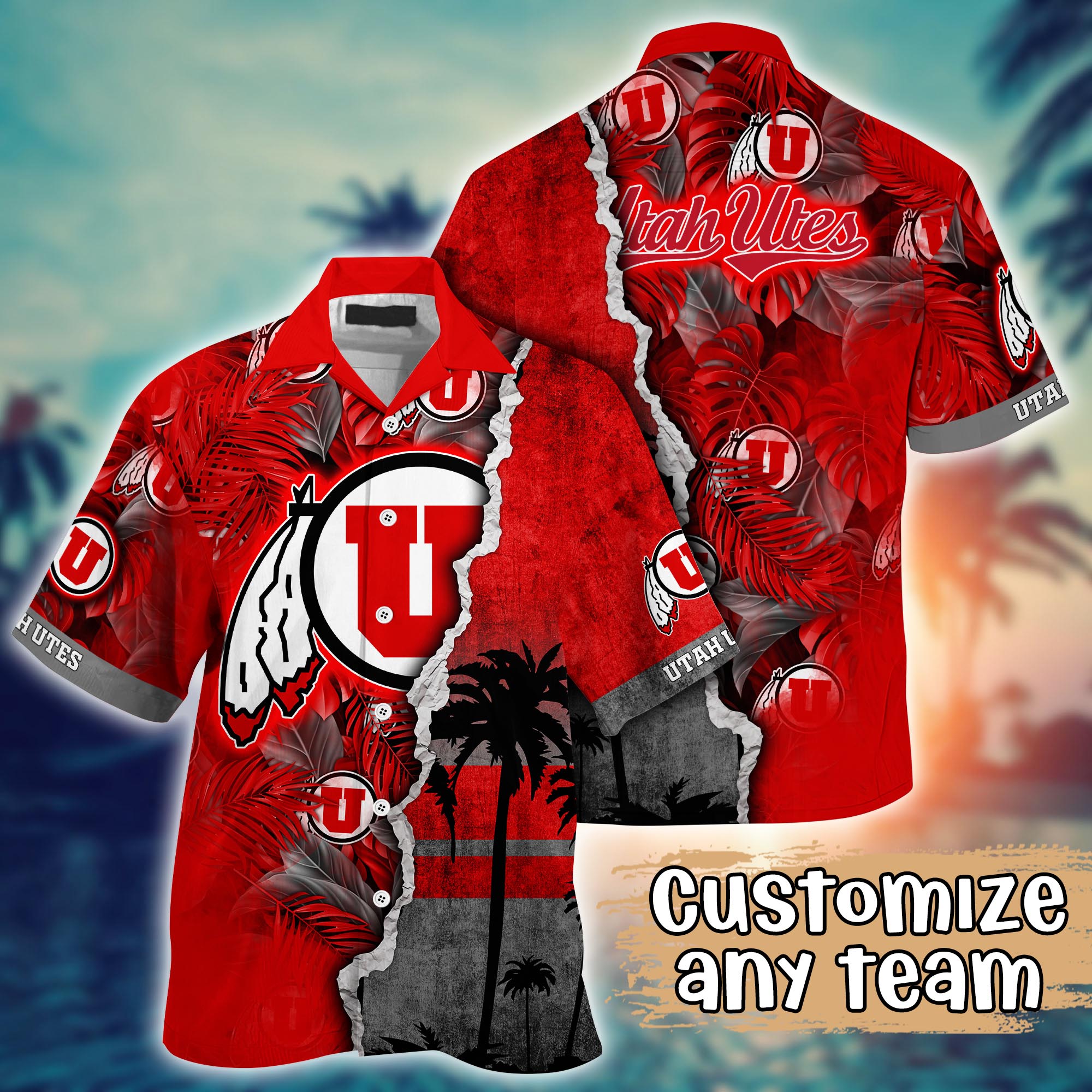 Utah Utes NCAA Flower Hawaii Shirt For Fans Ver 33