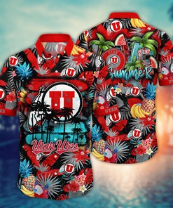 Utah Utes NCAA Flower Hawaii Shirt For Fans Ver 34