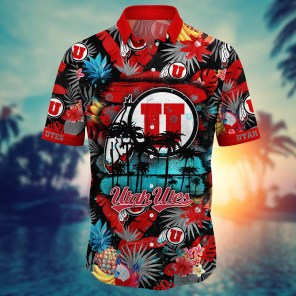 Utah Utes NCAA Flower Hawaii Shirt For Fans Ver 34
