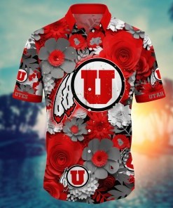 Utah Utes NCAA Flower Hawaii Shirt For Fans Ver 35