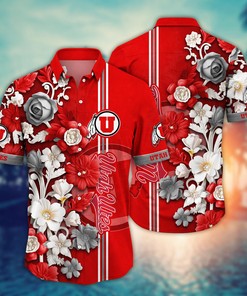 Utah Utes NCAA Flower Hawaii Shirt For Fans Ver 36