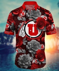 Utah Utes NCAA Flower Hawaii Shirt For Fans Ver 4