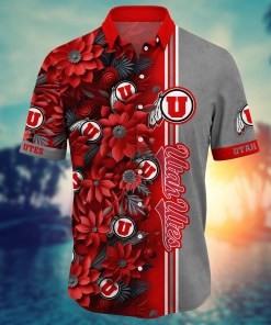 Utah Utes NCAA Flower Hawaii Shirt For Fans Ver 5