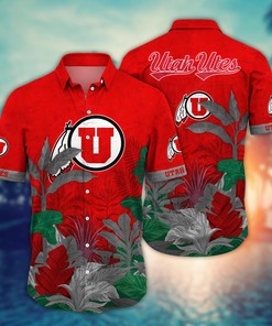 Utah Utes NCAA Flower Hawaii Shirt For Fans Ver 6