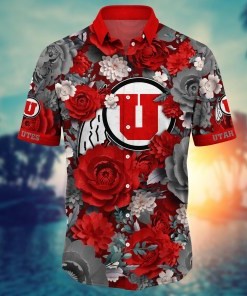 Utah Utes NCAA Flower Hawaii Shirt For Fans Ver 8