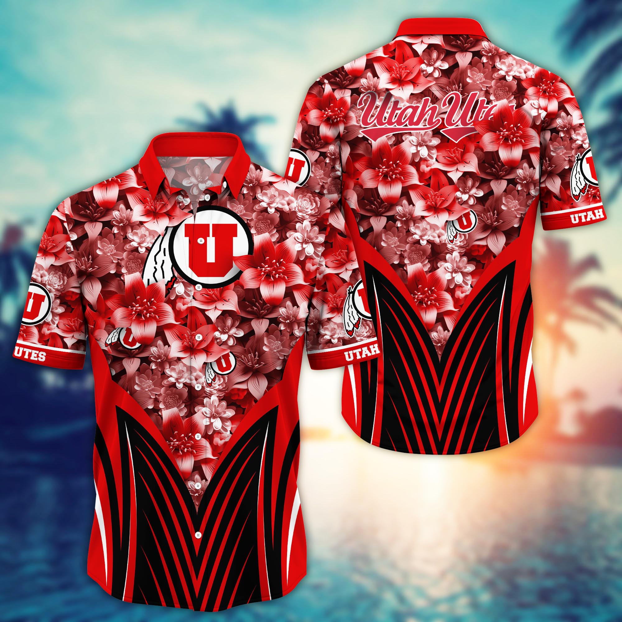 Utah Utes NCAA Hawaiian Shirt, Aloha Shirt Ver 1
