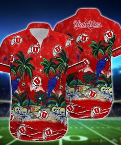 Utah Utes Parrot Island NCAA Hawaiian Shirts