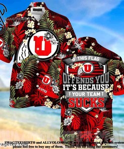 Utah Utes This Flag Offends You Summer Beach Hawaiian Shirt