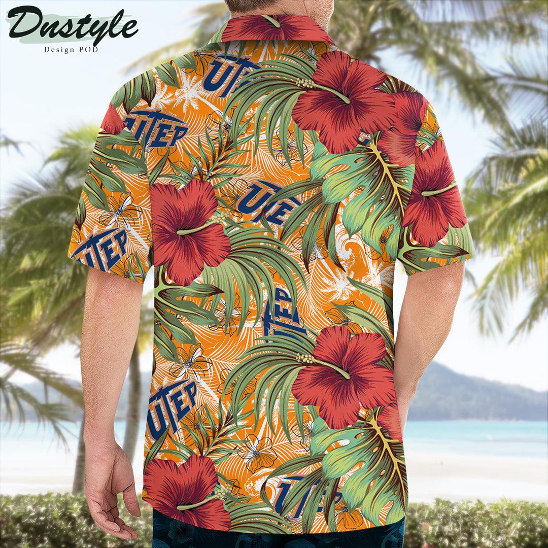 Utep Miners Hibiscus Tropical Hawaii Shirt