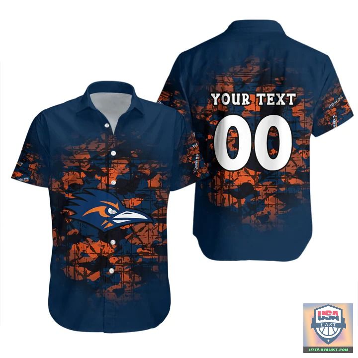 Utsa Roadrunners Camouflage Vintage Hawaiian Shirt