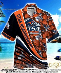 Utsa Roadrunners With Tropical Flower Pattern Summer Beach Hawaiian Shirt
