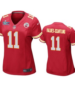 Valdes-Scantling 11 Kansas City Chiefs Super Bowl LVII Game Jersey - Women Red