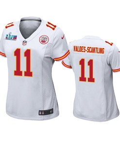 Valdes-Scantling 11 Kansas City Chiefs Super Bowl LVII Game Jersey - Women White