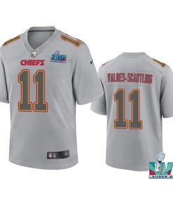 Valdes-Scantling 11 Kansas City Chiefs Super Bowl LVII Youth Atmosphere Game Jersey - Gray