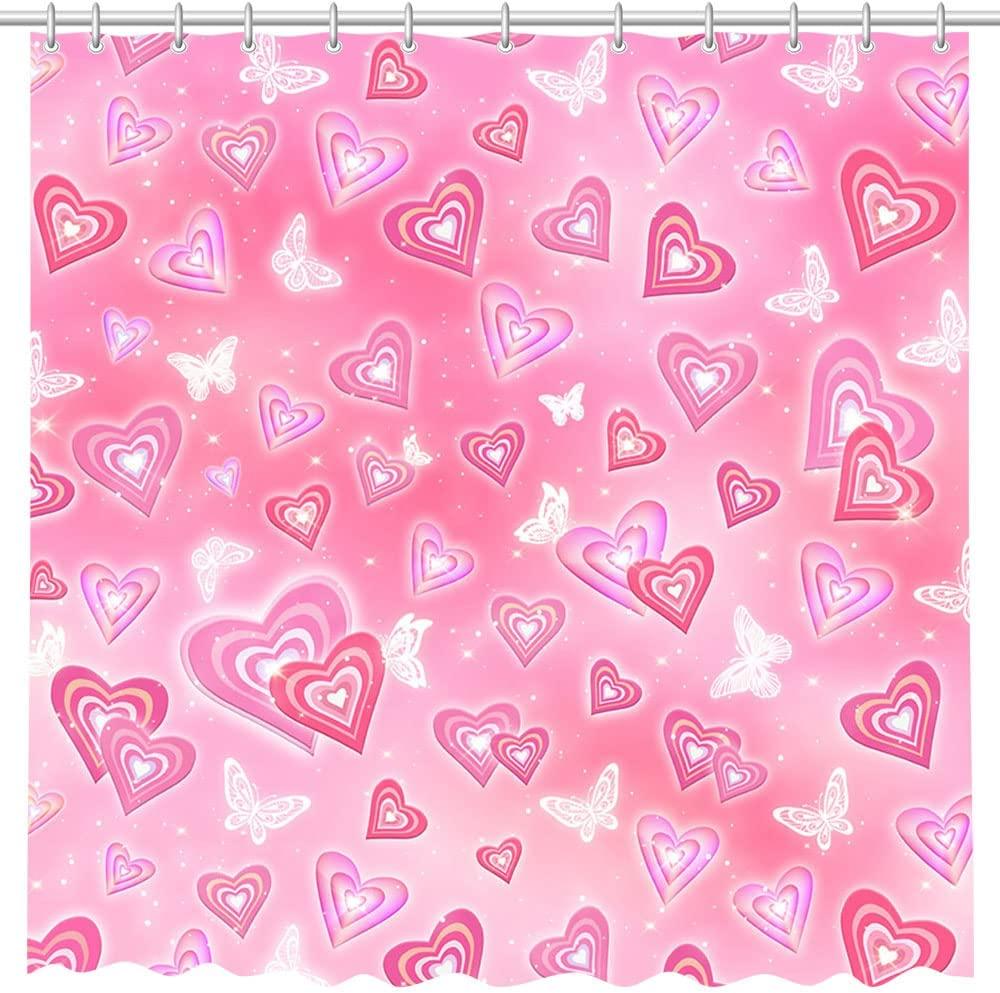 Valentine's Day Heart Shower Curtain