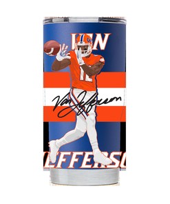 Van Jefferson Blue Tumbler Gift for Fan