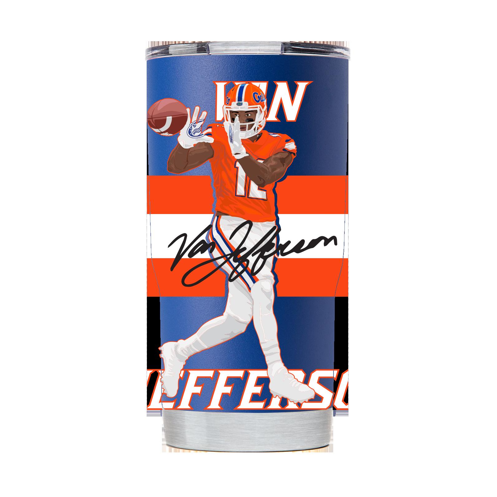 Van Jefferson Blue Tumbler Gift for Fan