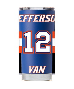 Van Jefferson Blue Tumbler Gift for Fan
