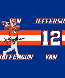 Van Jefferson Blue Tumbler Gift for Fan