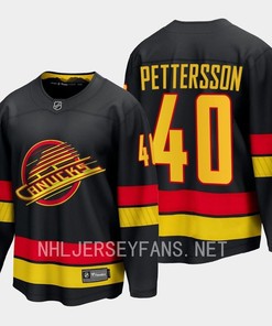Vancouver Canucks 40 2023-24 Alternate Jersey Breakaway Black
