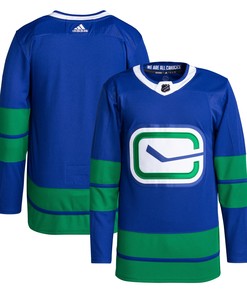 Vancouver Canucks Adidas Alternate Primegreen Authentic Pro Blank Jersey - Blue Nhl