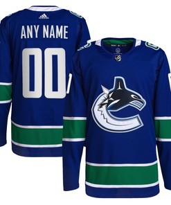 Vancouver Canucks Adidas Home Primegreen Authentic Pro Custom Jersey Royal Custom Jerseys Nhl