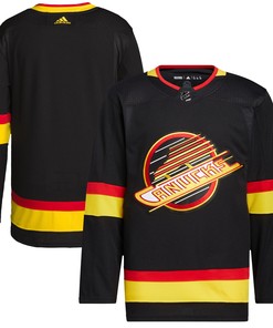 Vancouver Canucks Adidas Retro Primegreen Authentic Pro Blank Jersey Black Nhl