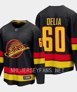 Vancouver Canucks Collin Delia 60 2023-24 Alternate Jersey Breakaway Black
