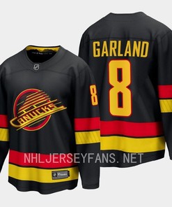 Vancouver Canucks Conor Garland 8 2023-24 Alternate Jersey Breakaway Black