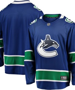 Vancouver Canucks Fanatics Branded Home Team Breakaway Jersey - Blue Nhl