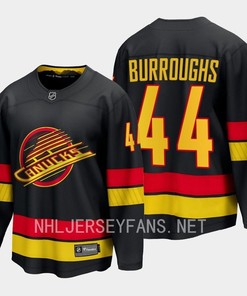 Vancouver Canucks Kyle Burroughs 44 2023-24 Alternate Jersey Breakaway Black