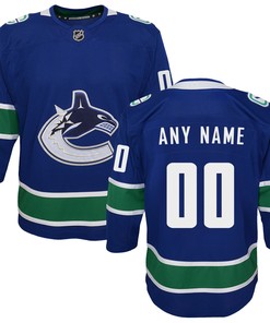 Vancouver Canucks Premier Custom Jersey - Blue Custom Jerseys Nhl