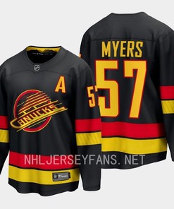 Vancouver Canucks Tyler Myers 57 2023-24 Alternate Jersey Breakaway Black