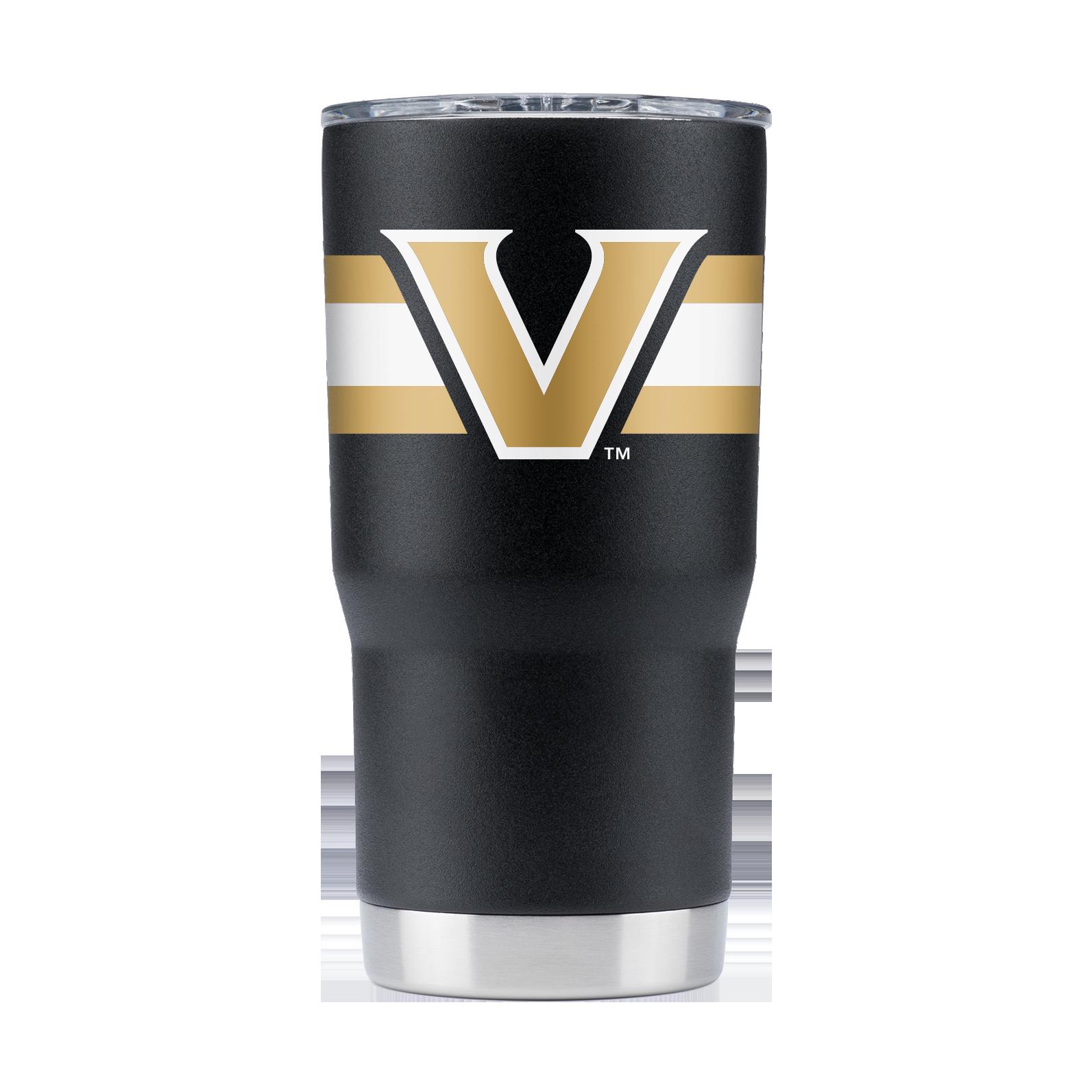 Vanderbilt Black Stripes Tumbler - Perfect for Vanderbilt Fans