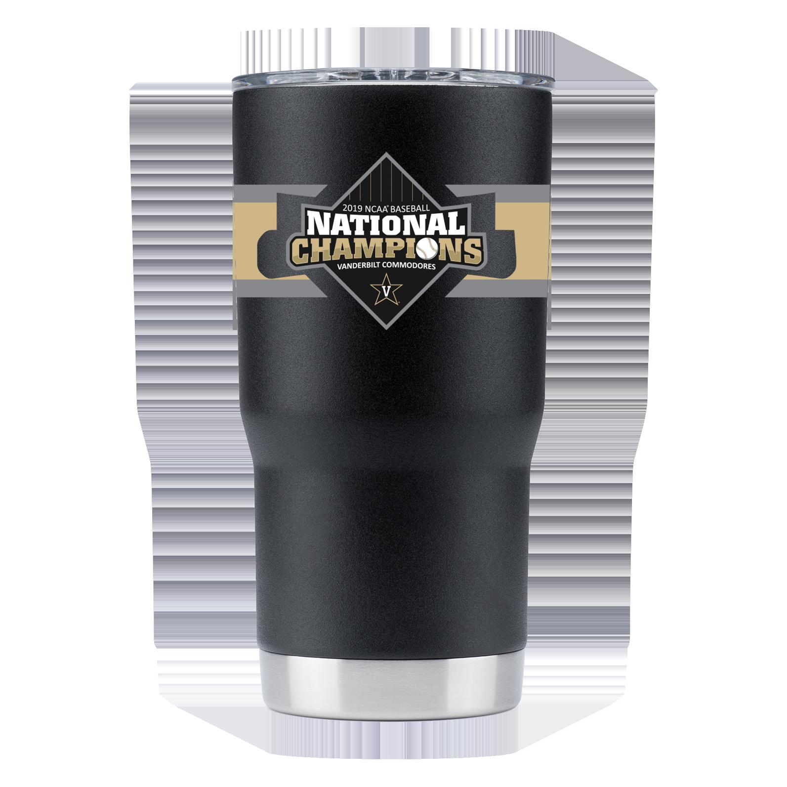 Vanderbilt World Series Champs Black Striped Tumbler - Celebrate Vanderbilt's World Series Victory