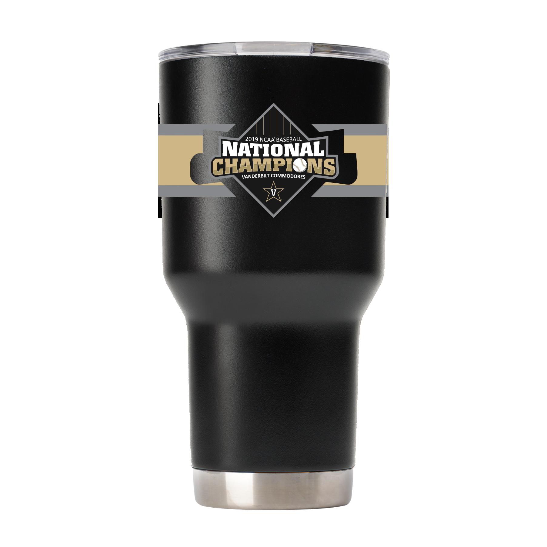 Vanderbilt World Series Champs Black Striped Tumbler - Celebrate Vanderbilt's World Series Victory